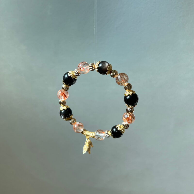 齣影舞｜Shadow Play｜獨家設計系列｜黑金超七銀曜石手鍊