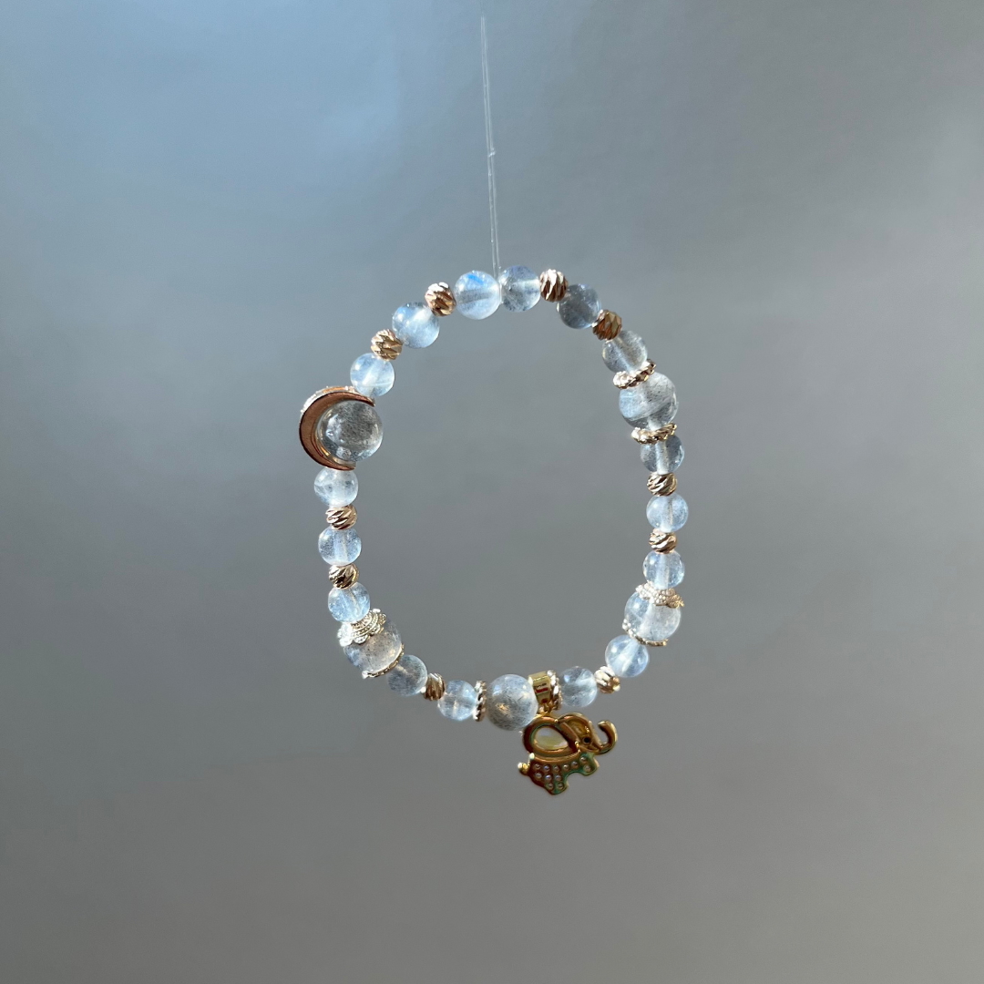 流星銀|Luminous Meteor|銀河系列|拉長石手鍊