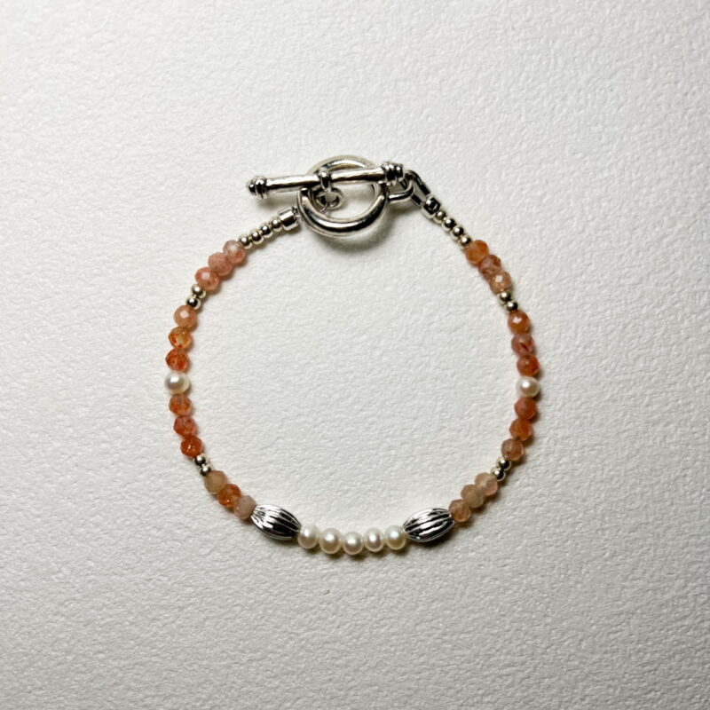 橘子軟糖 Orange Candy｜糖果系列｜太陽石淡水珍珠手鍊