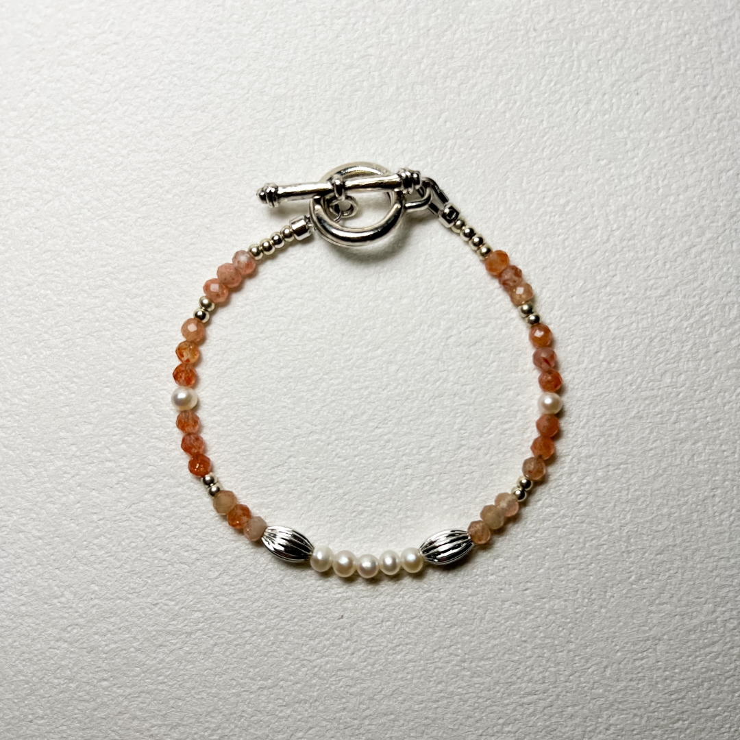 橘子軟糖 Orange Candy|糖果系列|太陽石淡水珍珠手鍊