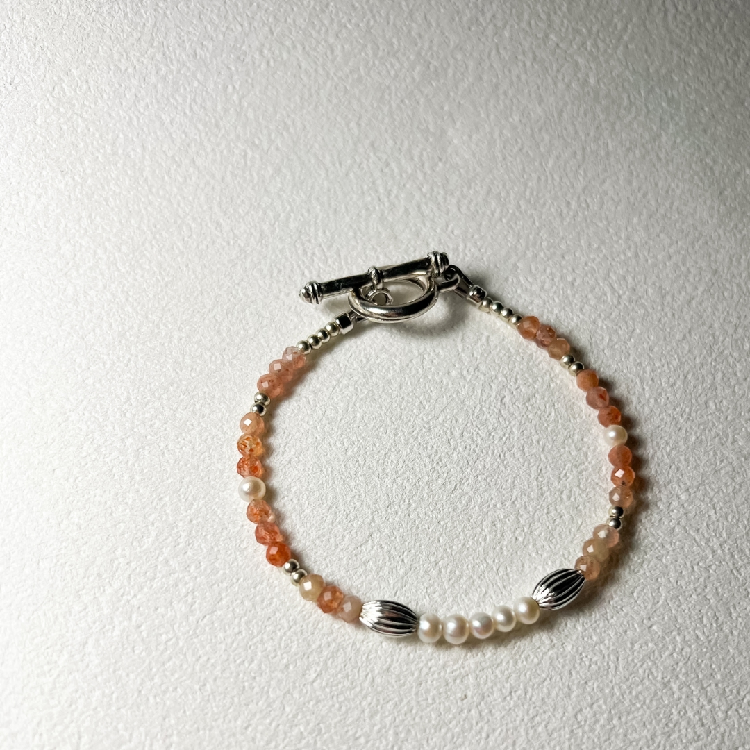 橘子軟糖 Orange Candy|糖果系列|太陽石淡水珍珠手鍊