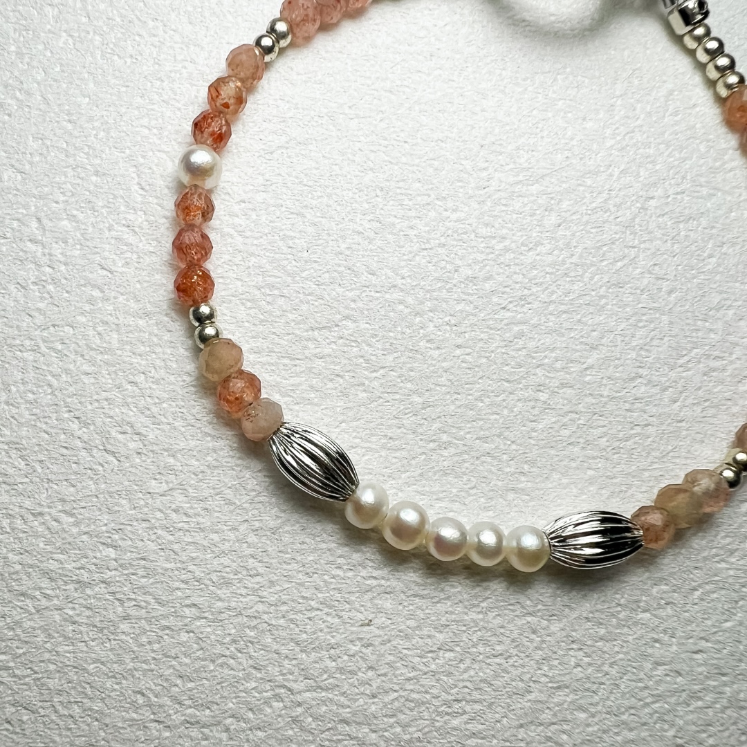 橘子軟糖 Orange Candy|糖果系列|太陽石淡水珍珠手鍊