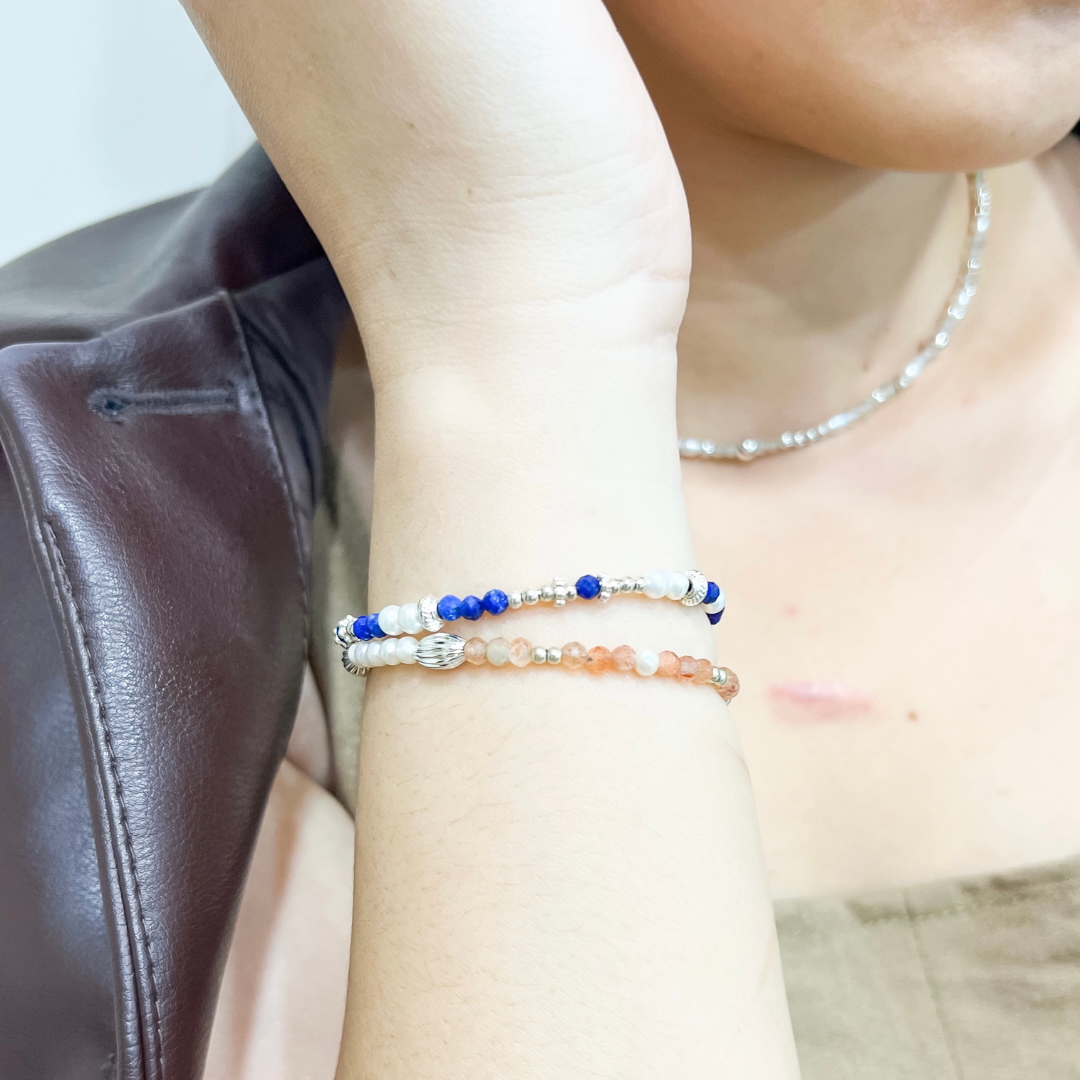 橘子軟糖 Orange Candy|糖果系列|太陽石淡水珍珠手鍊