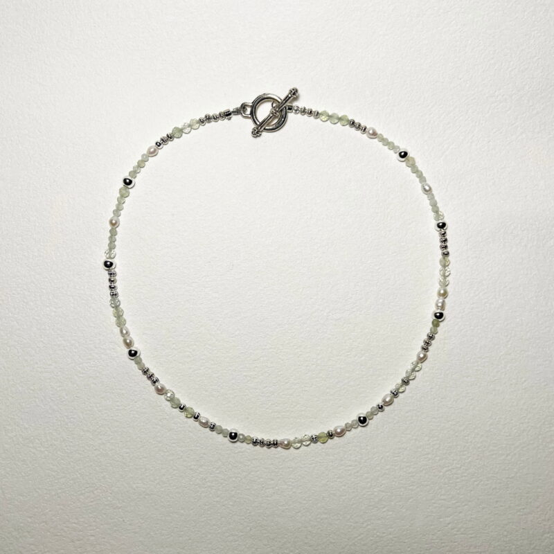 洋香瓜糖 Melon Candy｜糖果系列｜葡萄石淡水珍珠項鍊